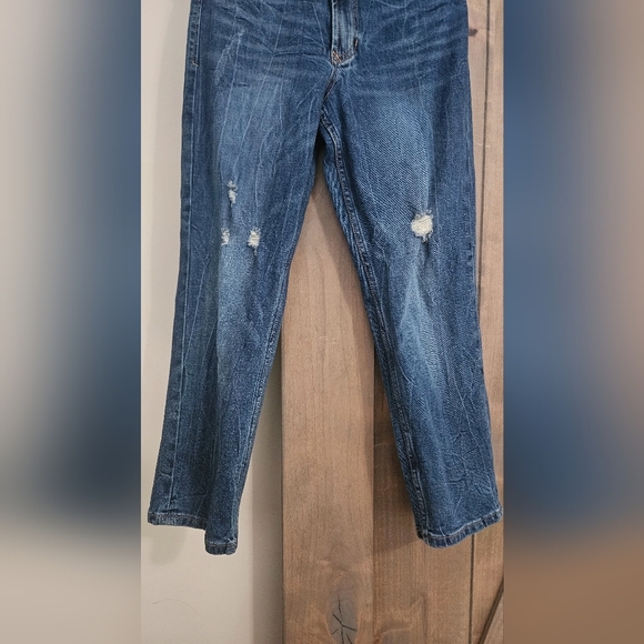 DEAR JOHN Frankie Straight Leg Cropped Jean Bilbao. Med Wash. Size 26 - Picture 9 of 14